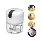 Mini Processador Elétrico de Alimentos Portátil com 3 Lâminas de Aço Inox USB Bivolt 841 - NEHC