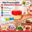 Mini Processador Manual Alimentos Triturador De Alho Cebola Temperos Portátil Sem Energia Cozinha Prático Fácil Limpeza 200 ml