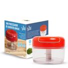 Mini Processador Manual De Alimentos, Alho, Cebola 200ml - 123Útil