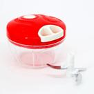Mini Processador Triturador de Alimentos Manual com 3 Laminas 500ML Alho Cebola Pimenta Legumes
