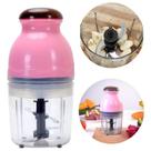Mini Processador Triturador Elétrico Portatil De Alho Temperos Alimentos Legumes e Cebola 600ml 110V