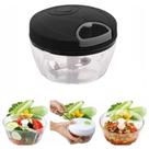 Mini Processador Triturador Mixer de Alimento Manual 3 Laminas