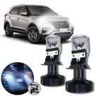Mini Projetor Elíptico Farol Baixo Alto H4 Creta 2017 a 2022