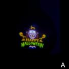 Mini Projetor Led Laser Desenho de Halloween para Dedo Móveis ou Decoração I - Bruxa Caldeirão