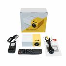 Mini Projetor Portátil YG 210 480x272 TFT - Ideal Para Atividades Com os Filhos - 110-240V - Amarelo
