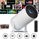 Mini Projetor Smart 4k Wifi 1080p HD HY300 Cor Branco imagens perfeitas