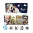 Mini projetor Storytime Moonlite Disney com crianças de 4 histórias