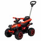 Mini Quadriciclo Vermelho Andador Infantil 6V Elétrico Com Farol Led E Música