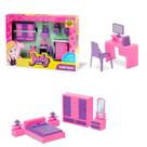 Mini Quartinho Com Acessórios Judy Home Infantil 7 Peças
