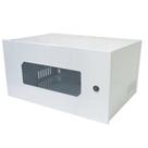 Mini Rack 19" 5U 350mm Acrilico Branco c/Visor Max Eletron - MAX ELETRONIC
