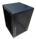 Mini Rack de Parede Padrão 19'' Para Cabeamento Estruturado e CFTV 12U X 470mm Preto Texturizado - Reforçado