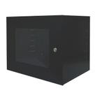 Mini Rack Indoor Max Eletron Parede - 8U - 350mm Preto Com Porta Acrílica Interno- CFTV - Caixa organizadora Mini Rack Indoor Max Eletron Parede - 8U - 350mm Preto Com Porta Acrílica Interno- CFTV - Caixa organizadora