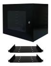 Mini Rack Parede Servidor 8u Padrão 19 2 Bandejas 250mm