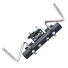 Mini Rack Percussão 2 hastes Torelli TA452 suporte adaptador preto para pedestal tripé