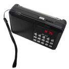 Mini rádio fm portátil entrada pendrive bluetooth recarregável jd-31 -