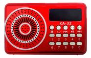 Mini rádio portátil fm usb vermelho kapbom ka32 Mini rádio portátil fm usb vermelho kapbom ka32