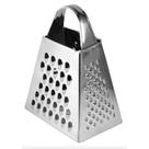 Mini ralador de inox com 4 faces para legumes e alho de cozinha