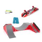 Mini Rampas Skate De Dedo Profissional Skateboard