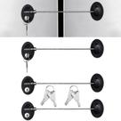 Mini refrigerador Cabinet Locks Hotop para crianças, pacote com 4