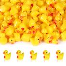 Mini Resin Ducks XIHIRCD Yellow Big Love Heart 100 unidades