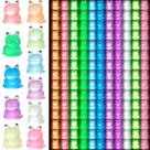Mini Resin Frogs LOUHUA Luminous 165 unidades para decoração
