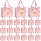 Mini sacolas de presente de papel Jetec, 45 unidades, 14 x 12 x 7 cm, rosa