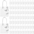 Mini sacolas de presente Sherr, pacote com 100 unidades, a granel, com etiquetas, 10 x 7 x 11,5 cm