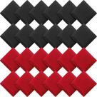 Mini sacos de feijão de nylon Sotiff, 24 peças, 7x7 cm, vermelhos, pretos