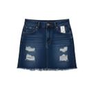Mini Saia Jeans Feminina Cós Médio com Bolsos Mini Saia Jeans Feminina Cós Médio com Bolsos