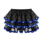 Mini Saia Plissada Babados Fantasia Corset Tutu Festa Dança