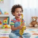 Mini Saxofone Brinquedo Musical Infantil Jazz Educativo 39cm