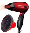 Mini Secador De Cabelo Mondial 1200w Ion Dobrável Viagem Vermelho Sm13 Bivolt Com Difusor De Cachos Mini Secador De Cabelo Mondial 1200w Ion Dobrável Viagem Vermelho Sm13 Bivolt Com Difusor De Cachos