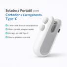 Mini Seladora de Alimentos USB Tipo-C Mais Economia no Dia a Dia Mini Seladora de Alimentos USB Tipo-C Mais Economia no Dia a Dia