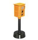 Mini semáforo de semáforo com base - amarelo