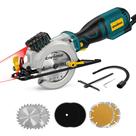 Mini serra circular Enventor 4,5" 705W, guia a laser, 6 lâminas