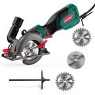 Mini serra circular HYCHIKA 6.2A 3500 RPM 3 lâminas 4-1/2 polegadas 1-7/8 polegadas