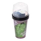 Mini Shakeira de Plástico com Tampa 320ml Hulk Marvel