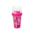 Mini Shakeira Infantil Copo c/ Tampa Minnie/Mickey/Homem de Ferro/Homem Aranha/Frozen Disney 320mL Plasútil