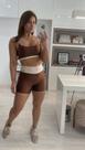 Mini short empina bumbum atletika bicolor cajubrasil
