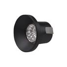 Mini Spot Embutir Recuado Preto 3cm Led 3W 3000K Bivolt - EMBU LED