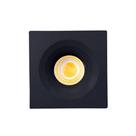 Mini Spot Led Cob 3w Quadrado Elysa 3000k Preto