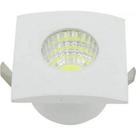 Mini spot led downlight ctb 1w quadrado bivolt - branco frio 6000k ctb