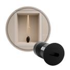 Mini Spot LED Embutir Domy Ini 1W 3000K Preto IRC90 Nordecor Sof 6521 ST3261