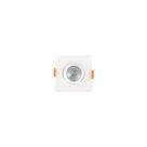 Mini Spot Led Embutir Quadrado Fênix 5w 3000k Mr16 Bivolt Kian