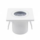 Mini Spot LED Quadrado de Embutir Woody Direcionável 2W 3.000K Bivolt Branco Gaya