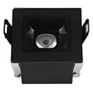 MINI SPOT LINEAR FOCCO EMBUTIR IRC90 IP20 240LM 3W 2700K 45º BIVOLT PRETO PRETO GAYA 7582