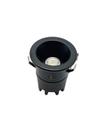Mini Spot Nano Embutir Redondo Preto 3cm Led 3W 3000K Bivolt