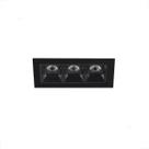 Mini Spot Triplo Embutir Led Recuado 3000K Downlight Bet58