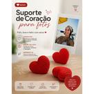 Mini Suporte Coração para Fotos, em 3D, acabamento resistent Mini Suporte Coração para Fotos, em 3D, acabamento resistent