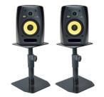 Mini Suporte Pedestal P/Monitores De Referência de 4" a 8" p/mesa (par)